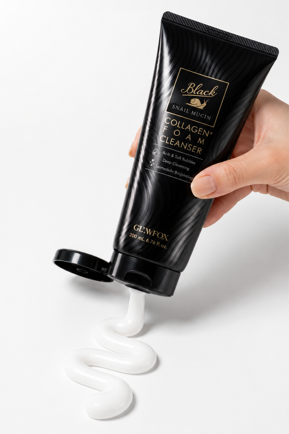 Glamfox Black Snail Mucin Nemlendirici Yüz Temizleme Köpüğü