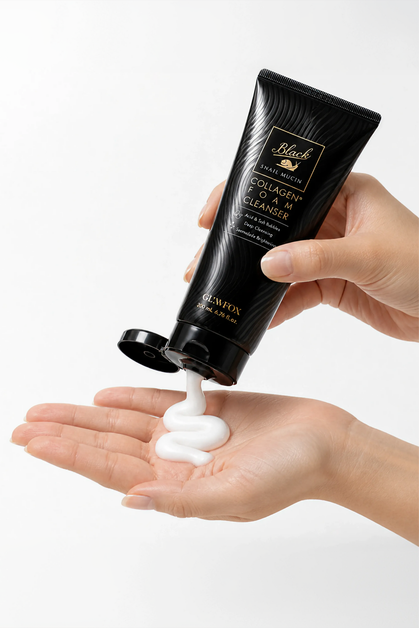 Glamfox Black Snail Mucin Nemlendirici Yüz Temizleme Köpüğü