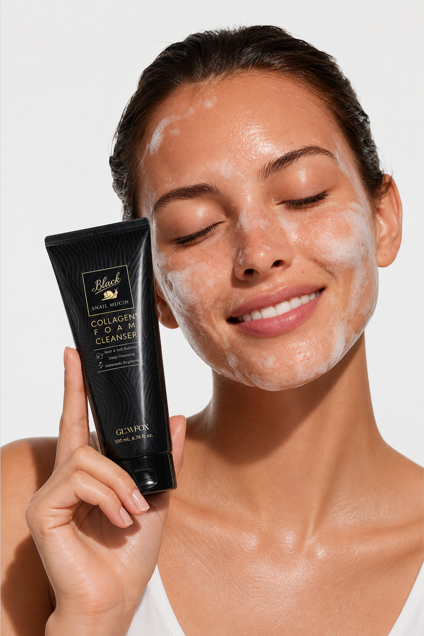Glamfox Black Snail Mucin Nemlendirici Yüz Temizleme Köpüğü