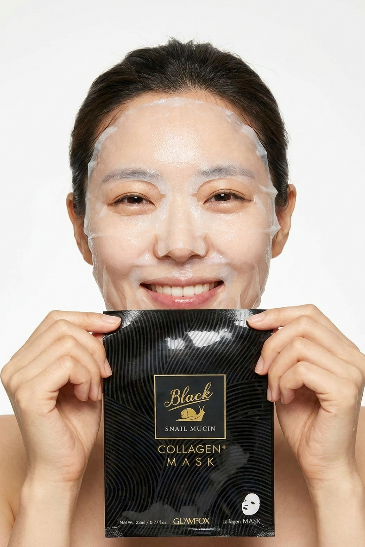Glamfox Black Snail Mucin İpek Kağıt Yüz Maskesi