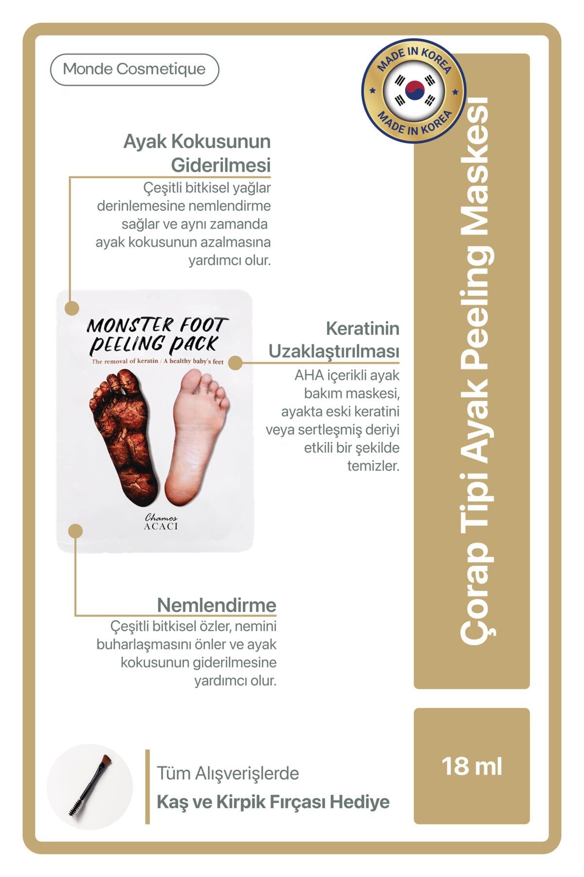 Çorap Tipi Ayak Peeling Maskesi