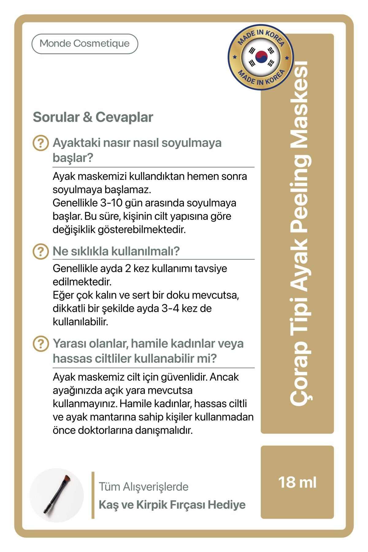 Çorap Tipi Ayak Peeling Maskesi