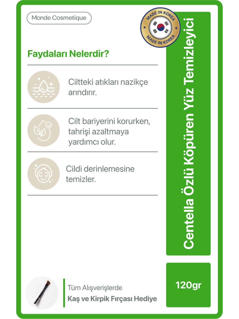 Centella Özlü Köpüren Yüz Temizleyici
