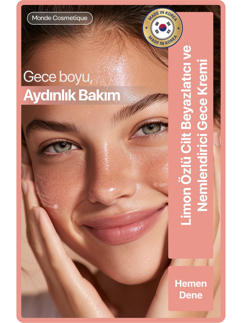 Limon Özlü Cilt Beyazlatıcı ve Nemlendirici Gece Kremi