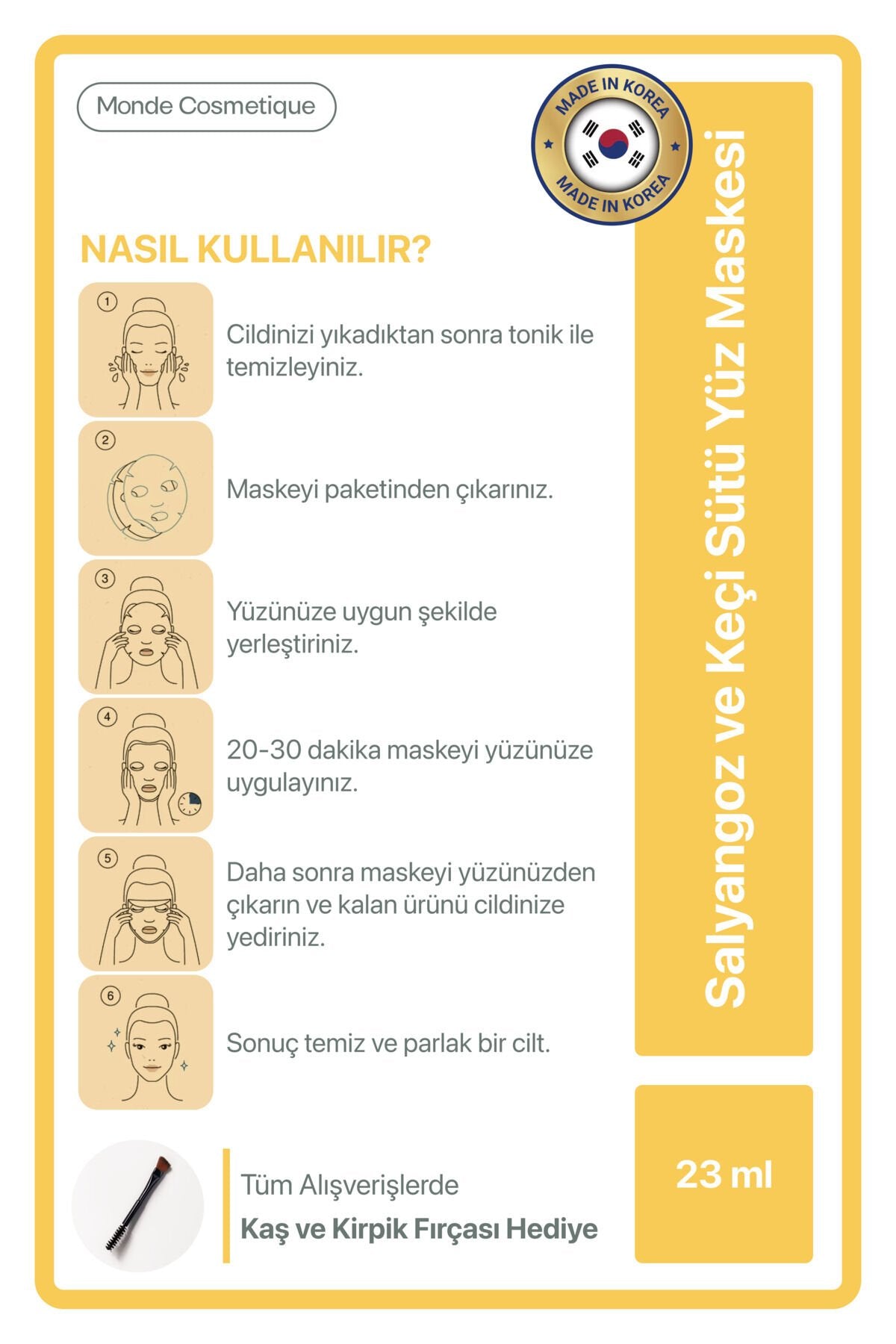 Salyangoz ve Keçi Sütü Yüz Maskesi