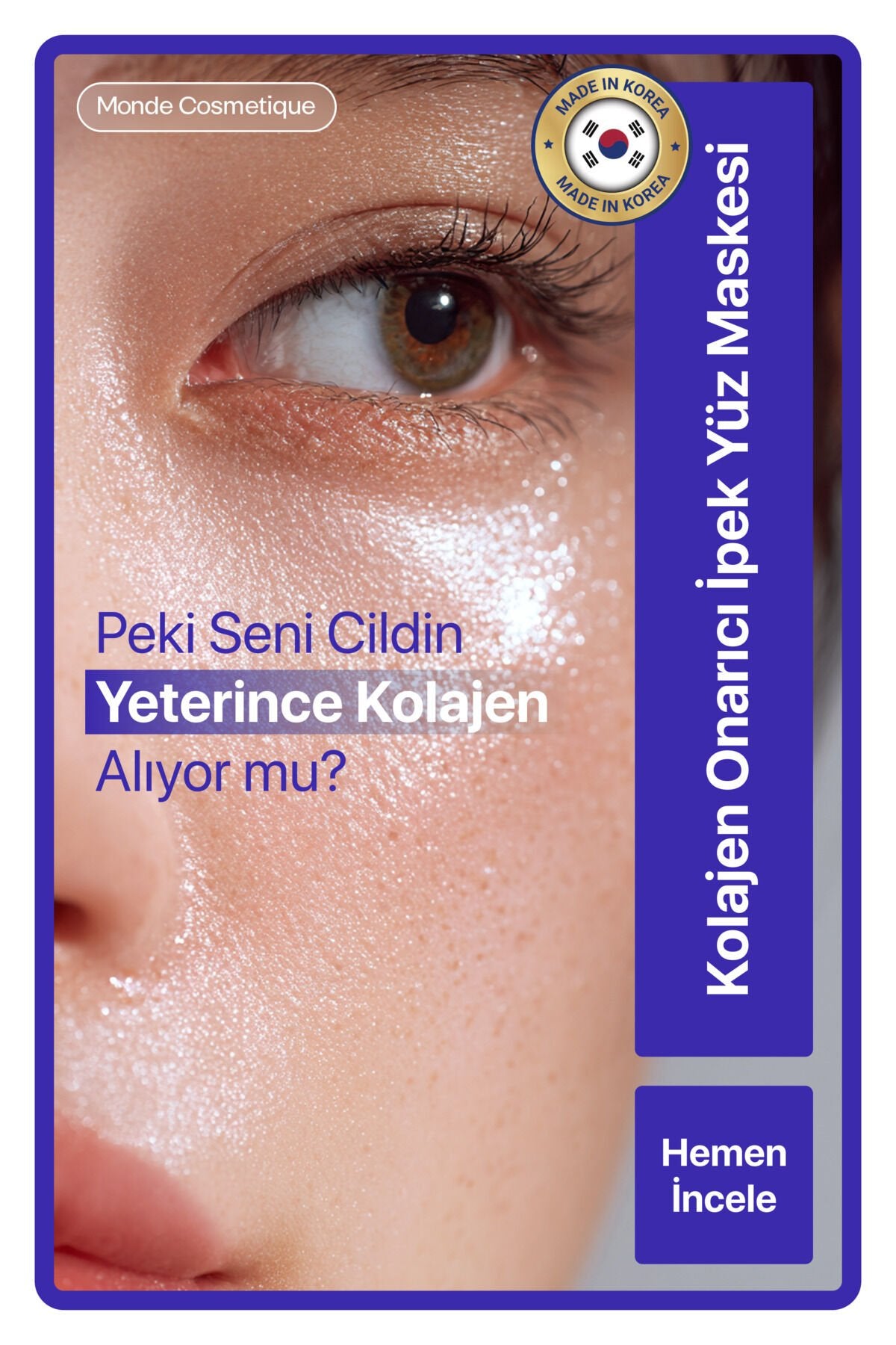 Chamos Kolajen Onarıcı Ipek Yüz Maskesi